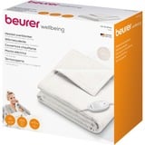 Beurer Wärmezudecke HD75 Cosy White, Heizdecke weiß, 130 x 180 cm