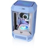 Thermaltake The Tower 250 , Tower-Gehäuse hellblau, Tempered Glass