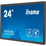 iiyama ProLite T2455MSC-B1, LED-Monitor 61 cm (24 Zoll), schwarz (matt), FullHD, IPS, Touchscreen