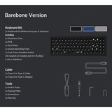 Keychron Q7 Barebone ISO, Gaming-Tastatur grau, Hot-Swap, Aluminiumrahmen, RGB