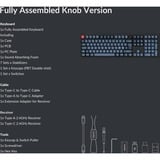 Keychron V6 Max, Gaming-Tastatur schwarz/blaugrau, DE-Layout, Gateron Jupiter Brown, Hot-Swap, RGB