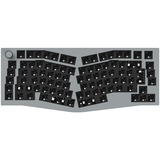 Keychron Q10 Barebone ISO Knob, Gaming-Tastatur grau, Alice Layout, Hot-Swap, Aluminiumrahmen, RGB