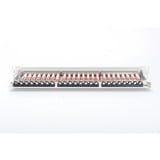 Digitus 19" CAT 6a Patch Panel, Patchpanel grau