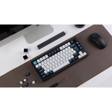 Keychron Q1 Max, Gaming-Tastatur schwarz/mehrfarbig, DE-Layout, Gateron Jupiter Red, Hot-Swap, Aluminiumrahmen, RGB