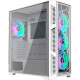 RAIJINTEK PONOS ULTRA WHITE TG4, Tower-Gehäuse weiß, Front und Seitenteil aus Tempered Glass