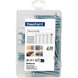 fischer Meisterbox PowerFast II Panhead VG TX, Schrauben-Set 110 Teile, Vollgewinde, verzinkt