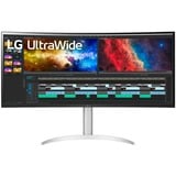 LG 38BQ85C-W, Gaming-Monitor 95.29 cm (37.5 Zoll), schwarz/weiß, Curved, HDMI, DisplayPort, USB-C, Free-Sync