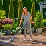 GARDENA Akku-Multi-Reiniger AquaBrush Patio 18V P4A, Hartbodenreiniger grau/türkis, Li-Ion Akku 2,5Ah P4A, POWER FOR ALL ALLIANCE