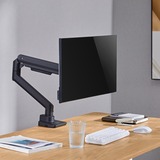 SilverStone Monitorarm SST-ARM14B, Monitorhalterung schwarz, für Monitore von 17" - 49" (43 - 124cm)