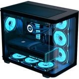 Aerocool P500C-G-BK-v1, Tower-Gehäuse schwarz, Tempered Glass x 3