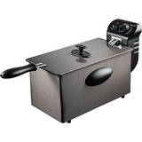 Bestron Cool Zone Fritteuse AF357A grau/schwarz, 2.000 Watt, Ölbehälter 3,5 Liter