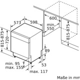 Neff S127YCS03E, Spülmaschine 