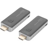 Digitus Click & Present Mini - Wireless DS-55319, HDMI Verlängerung schwarz/silber, Sendeeinheit + Empfängereinheit