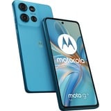 Motorola moto g75 5G 256GB, Handy Aqua Blue, Kunstleder, Android 14, 8 GB LPDDR4X