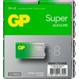 GP Batteries GP Super Alkaline 9V Blockbatterie Longlife, 6LR61, 9Volt 8 Stück, mit neuer G-Tech Technologie