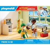 PLAYMOBIL 71619 Action Heroes Kinderarzt mit Teddybär , Konstruktionsspielzeug 