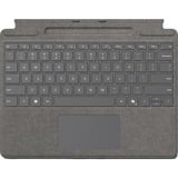 Microsoft Surface Pro Keyboard mit Stiftaufbewahrung, Tastatur platin, DE-Layout, für Surface Pro (11. Edition)/10 for Business/9/8