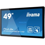 iiyama ProLite TF4939UHSC-B1AG, Public Display schwarz, UltraHD/4K, IPS, Touchscreen