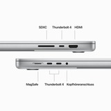 Apple MacBook Pro (16") 2023 CTO, Notebook silber, M3 Pro 18-Core GPU, MacOS, Kroatisch, 41.1 cm (16.2 Zoll) & 120 Hz Display, 1 TB SSD