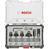 Bosch Rand- und Kantenfräser-Set, 6-teilig 6mm-Schaft