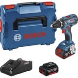 Bosch Akku-Bohrschrauber GSR 18V-28 Professional, 18Volt blau/schwarz, 2x Li-Ionen Akku 2,0Ah, L-BOXX