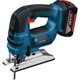 Bosch Akku-Stichsäge GST 18V-Li B Professional, 18 Volt blau/schwarz, 2x Li-Ionen Akku 4,0Ah, in L-BOXX