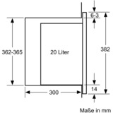 Bosch BFL524MW0 Serie 6, Mikrowelle weiß