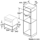 Bosch BIC510NS0 Serie 6, Wärmeschublade edelstahl