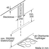 Bosch DWB66DM50 Serie | 4, Dunstabzugshaube edelstahl