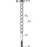 Bosch Hammerbohrer SDS-max-7, Ø 35mm Arbeitslänge 800mm