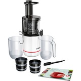 Bosch Slow Juicer VitaExtract, Entsafter weiß, 150 Watt, Saftbehälter 1 Liter