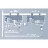 Einhell Schwenkarm GT-SA 1100, Halterung grau, für Seilhebezug