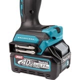 Makita Akku-Bohrschrauber DF001GD201 XGT, 40Volt blau/schwarz, 2x Li-Ionen Akku 2,5Ah, MAKPAC