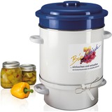 Rommelsbacher Dampf-Entsafter EE 1505 weiß/blau, 1.500 Watt, Saftbehälter 4 Liter