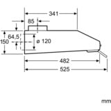 Siemens LU63LCC20 iQ100, Dunstabzugshaube weiß