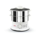 Tefal Dampfgarer Convenient Series VC1451 edelstahl/weiß, 900 Watt, 2x 3 Liter