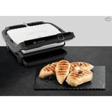 Tefal OptiGrill Elite GC750D, Kontaktgrill silber/schwarz, 2.000 Watt