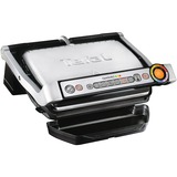 Tefal OptiGrill+ GC712D12, Kontaktgrill silber/schwarz, 2.000 Watt