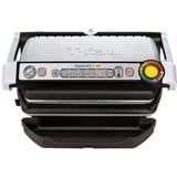 Tefal OptiGrill+ GC712D34, Kontaktgrill silber/schwarz, 2.000 Watt