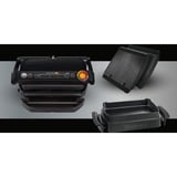 Tefal OptiGrill+ Snacking & Baking GC7148, Kontaktgrill schwarz, 2.000 Watt, mit Backschale