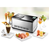 Unold Eismaschine Gusto edelstahl/schwarz, für 2.000ml Eiscreme, 180 Watt Kompressor