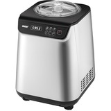 Unold Eismaschine Uno silber/schwarz, für 1.200ml Eiscreme, 135 Watt Kompressor