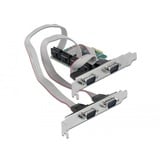 PCI Express Karte zu 4 x Seriell RS-232, Schnittstellenkarte