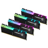 G.Skill DIMM 32 GB DDR4-3200 (4x 8 GB) Quad-Kit, Arbeitsspeicher schwarz, F4-3200C16Q-32GTZRX, Trident Z RGB, INTEL XMP