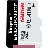 Kingston High Endurance 128 GB microSDXC, Speicherkarte weiß/schwarz, UHS-I U1, Class 10, A1