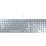 CHERRY KC 6000 SLIM FOR MAC, Tastatur silber/weiß, DE-Layout, Cherry SX-Scherentechnologie