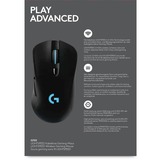 Logitech G703 LIGHTSPEED, Gaming-Maus schwarz, mit HERO 25K-Sensor