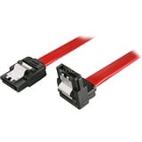 Sharkoon SATA II Kabel gewinkelt rot, 50cm, mit Lasche