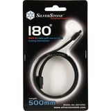 SilverStone CP07 180° SATA-III, Kabel schwarz, 50cm