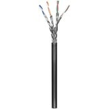 goobay CAT.6 Outdoor-Patchkabel S/FTP (PiMF) schwarz, 100 Meter